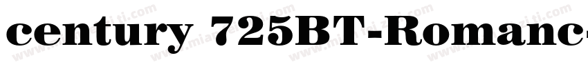 century 725BT-Romanc字体转换